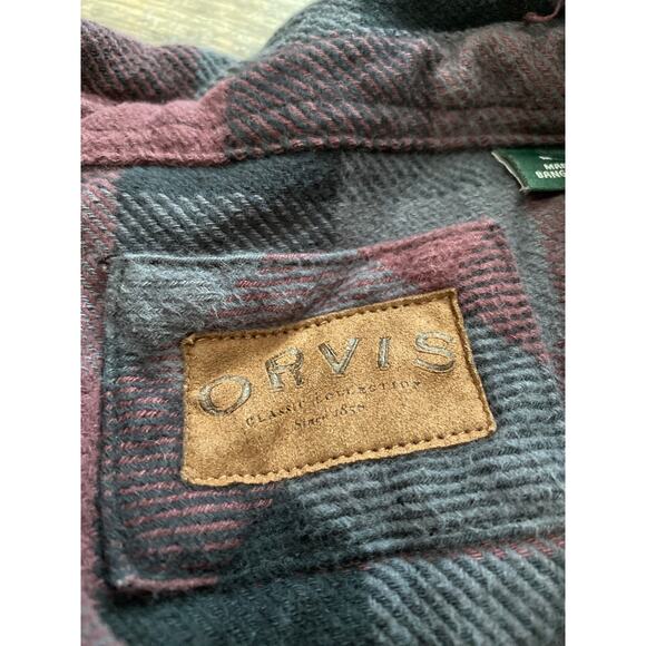 ORVIS Men’s Big Bear Flannel Jacket Size M - Picture 2 of 9